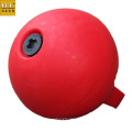 Dia400mm PE material floating mark ball water safety floats warning buoy